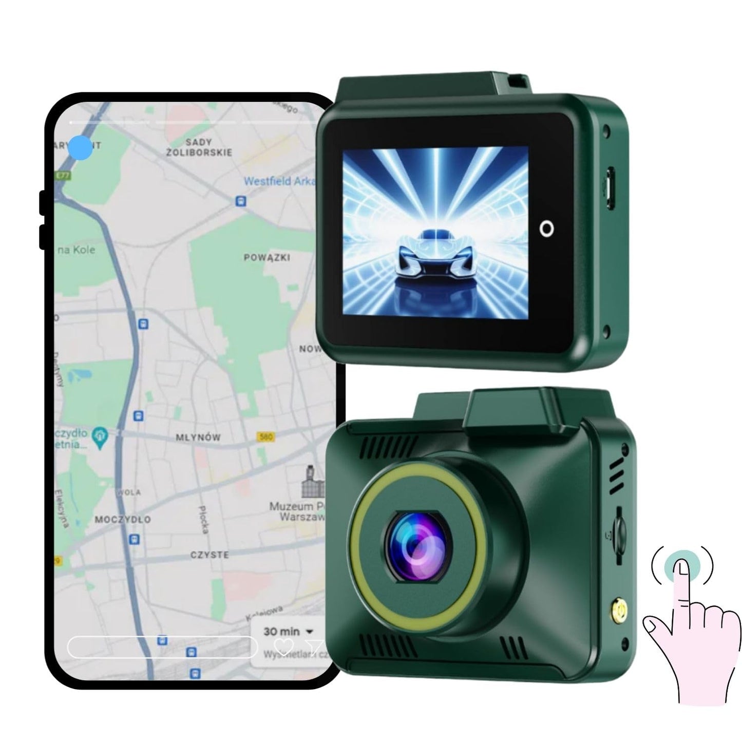 T18 Touch Screen 4K Ultra HD Dash Cam with ADAS|GPS Logger |WiFi|Parking Monitoring|G-Sensor|170 ° Wide Angle|Super Capacitor|Upto 256|18month Warranty