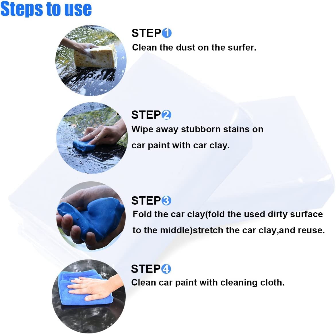 YOURKARTS.COM Car Truck Clean Clay Bar Auto Detailing Cleaner 100 gram Each (Set of 2)