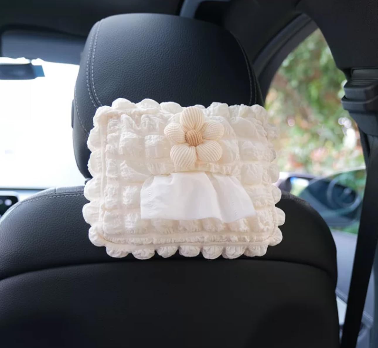 YOURKARTS.COM Flower Tissue Holder| Beautiful Tissue Holder for Car Interiors