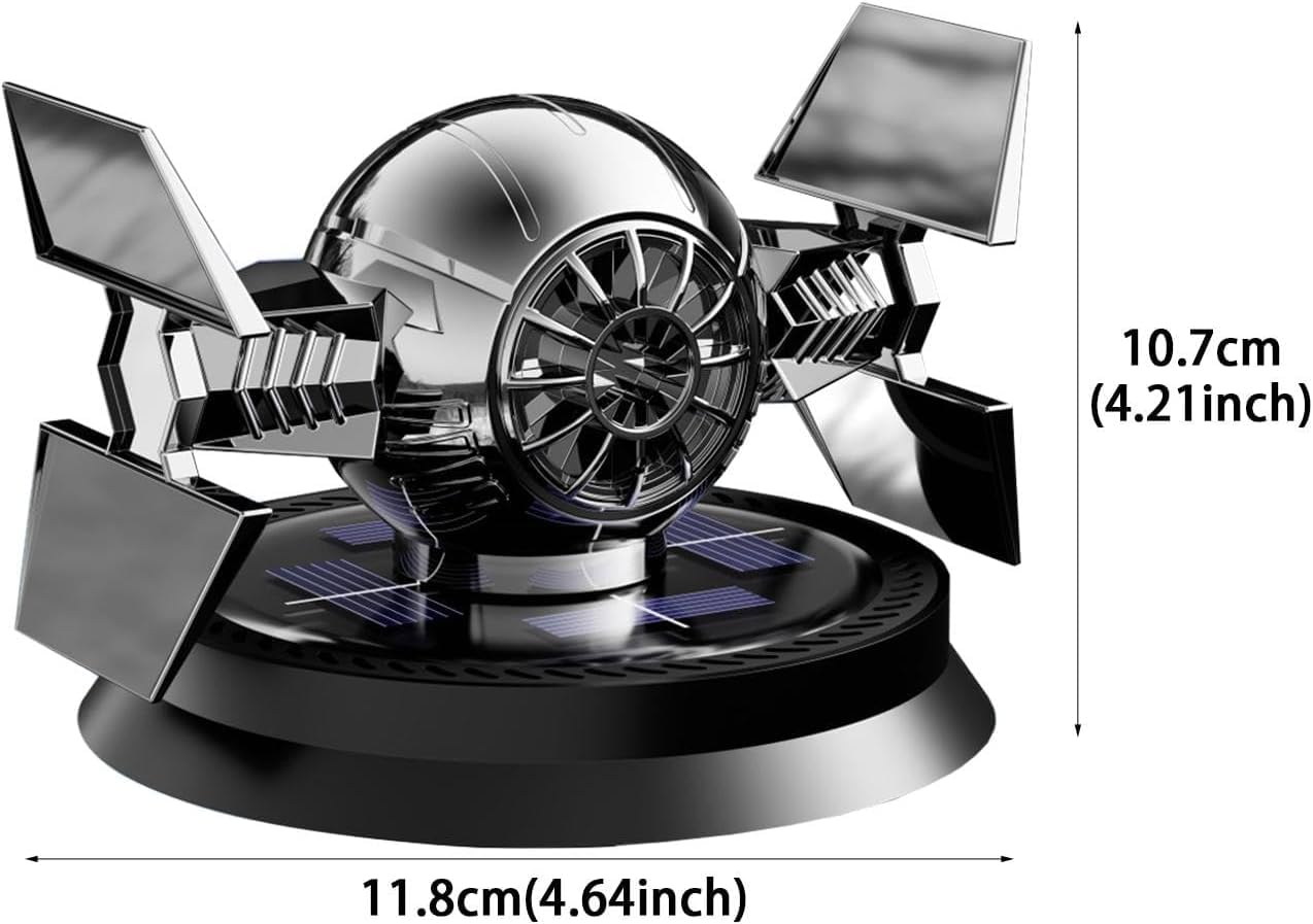 YOURKARTS.COM Car Solar Aroma Therapy | Solar Powered Aromatherapy with Mecha Design Air Freshener Accessories | 360° Fragrance Diffusion Rotation for Car, Home, Living Room
