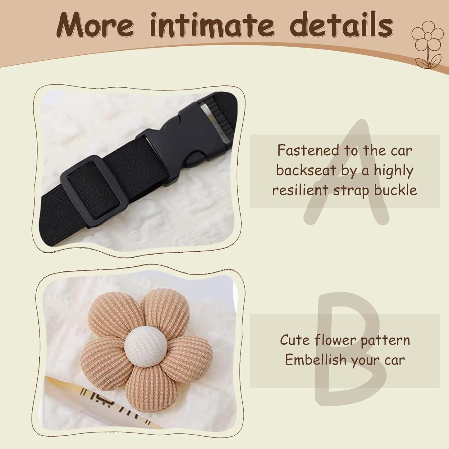 YOURKARTS.COM Flower Tissue Holder| Beautiful Tissue Holder for Car Interiors