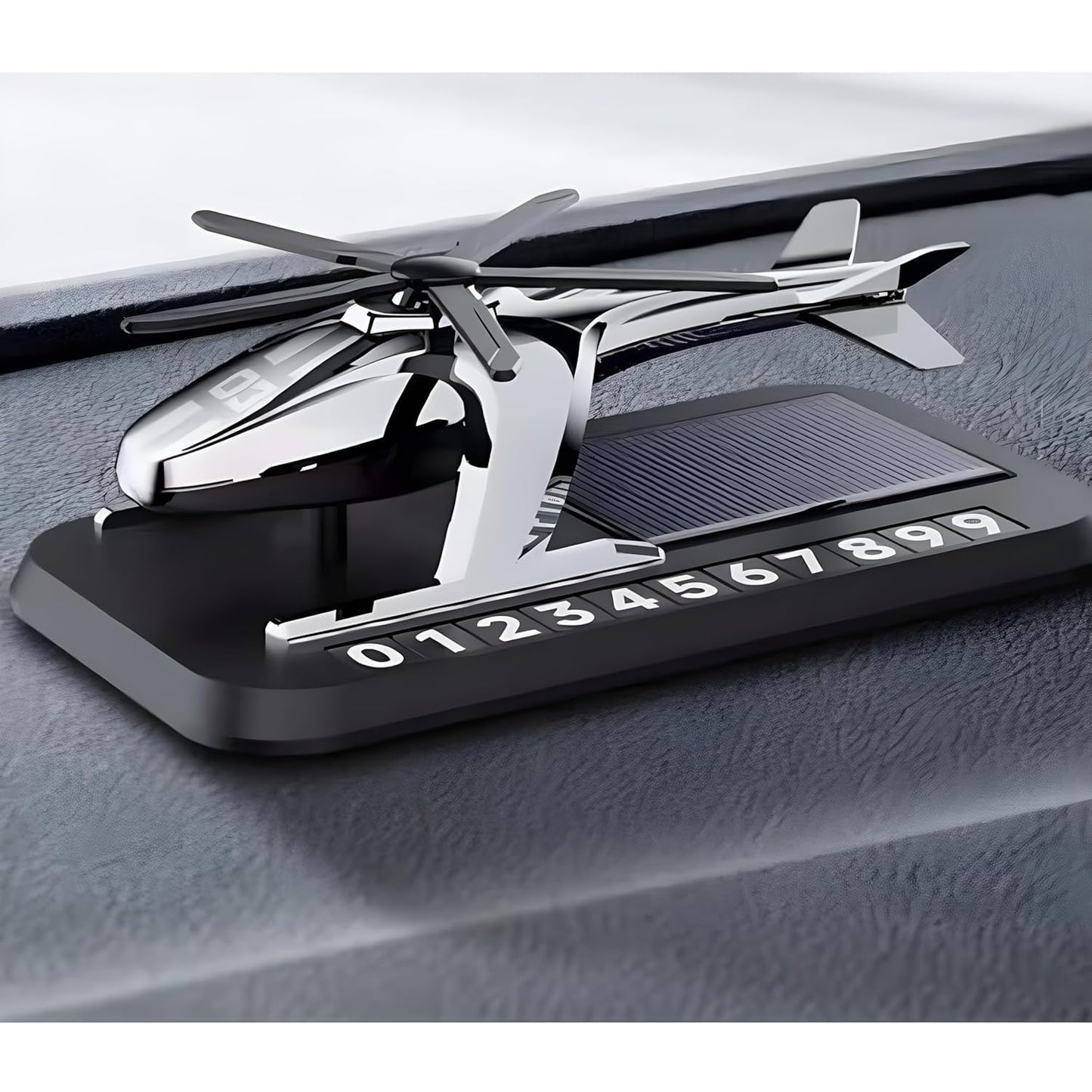 Aircraft Style Solar Car Perfume Diffuser with Rotating Wing, Metal Aromatherapy Decor