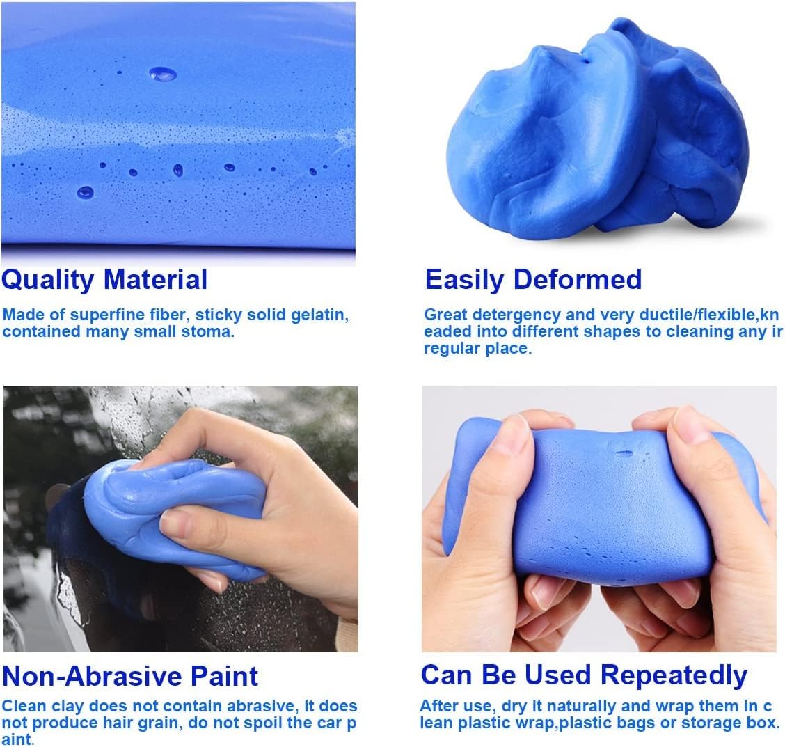 YOURKARTS.COM Car Truck Clean Clay Bar Auto Detailing Cleaner 100 gram Each (Set of 2)