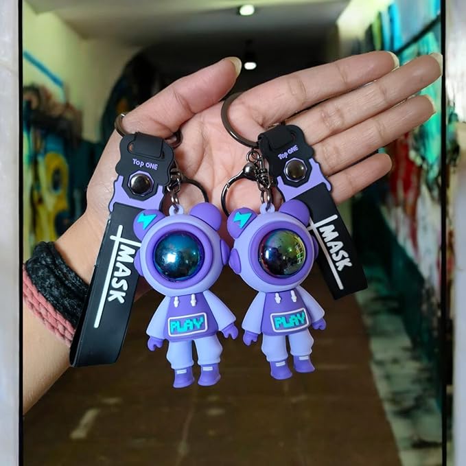 YOURKARTS.COM Cool Sneakers Shoes Keychain Set - Multicolour Miniature Figurines with Accessories, for Bikes, Cars, Bags, Decorative Use