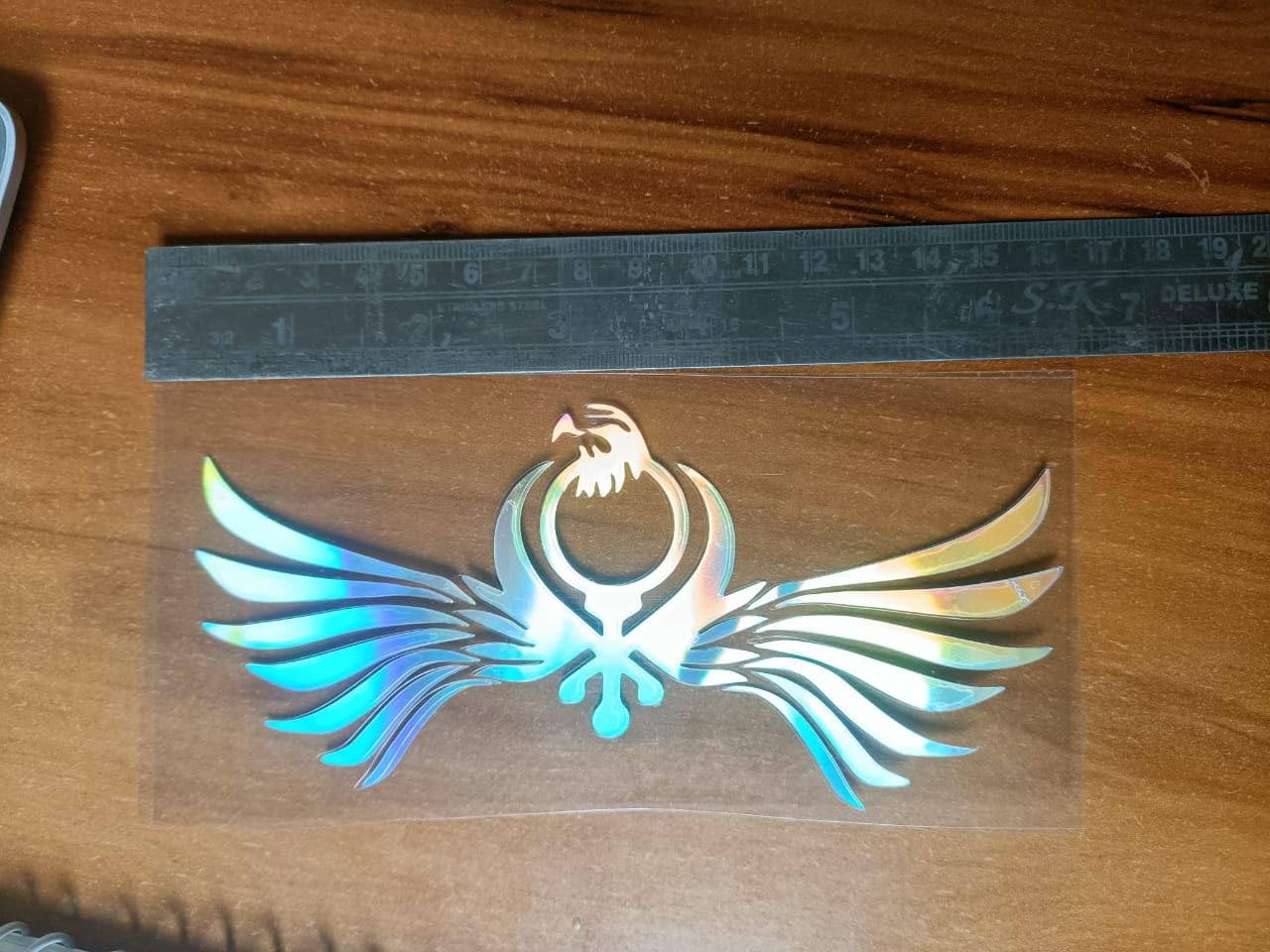 YOURKARTS.COM Reflective RGB Colour Iron Man Sticker Decoration for Car, Trucks, Window, Laptop