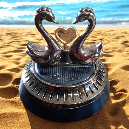 YOURKARTS.COM Car Light Sense Solar Energy Perfume Aromatherapy Car Fun Car Model Accessories Solar Swan Design