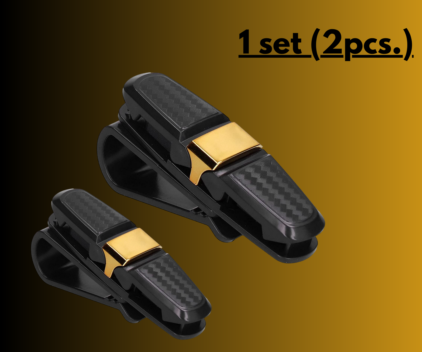 Glasses Holder for Car Sun Visor (Pack of 2)