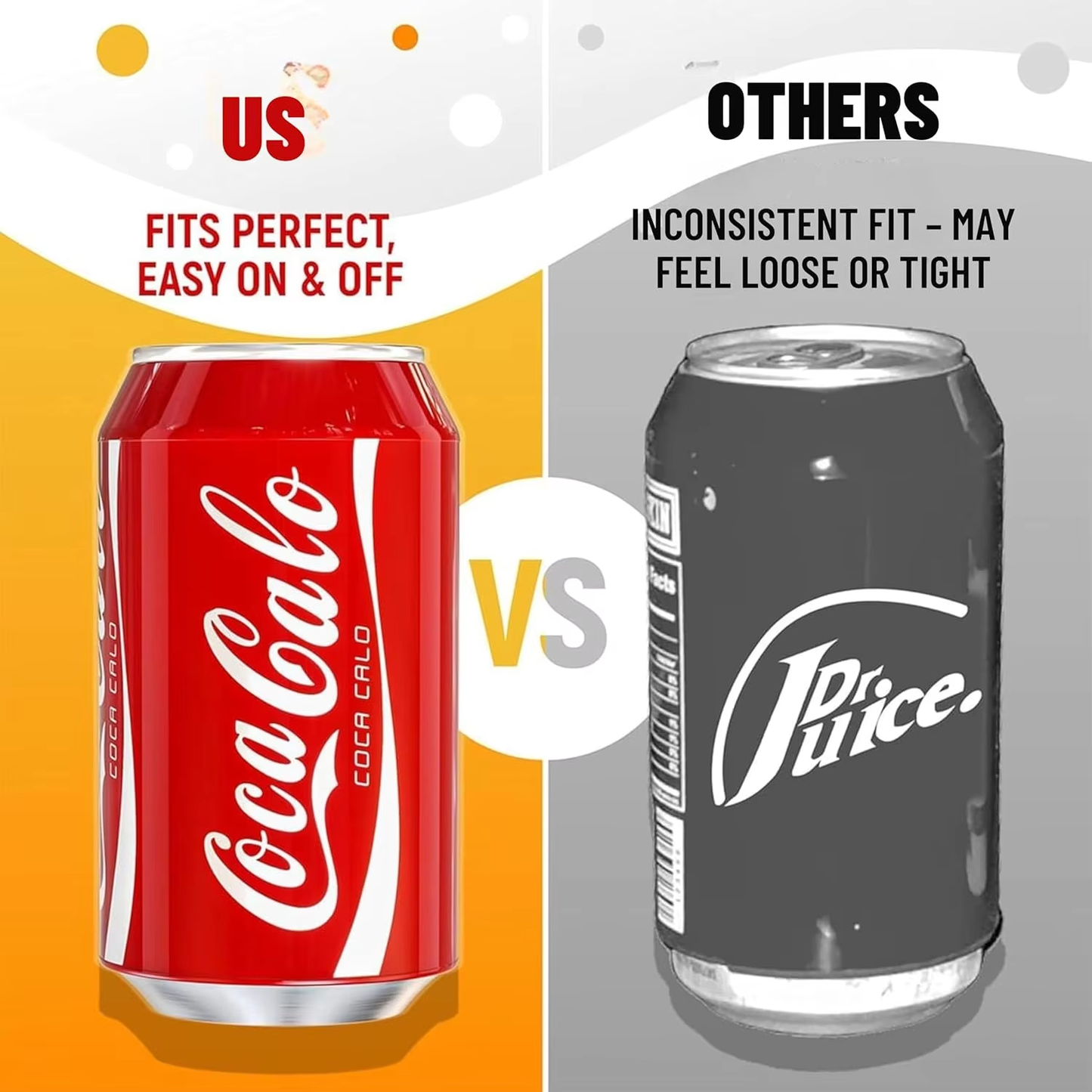 YOURKARTS.COM Silicone Can Sleeve for Cola Beer for 550ML Cans – Looks Like Regular Soda Can | Hide Alcoholic Beverage Easily | Reusable Cooler Sleeve...