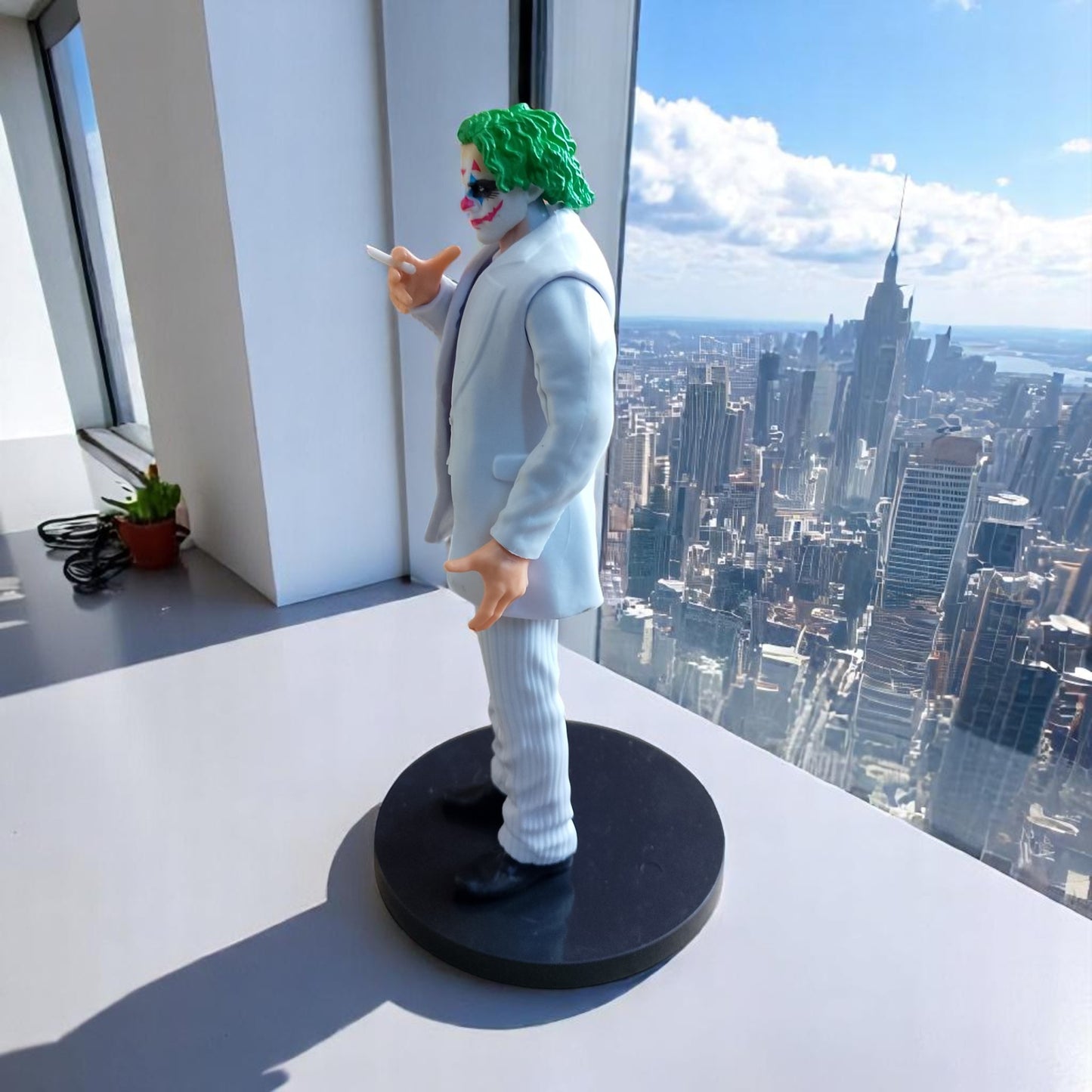 YOURKARTS.COM Comic Villain Car Charm Dashboard Toy – 5.5-Inch Unique Dashboard Decor PVC (Joker smoking B)