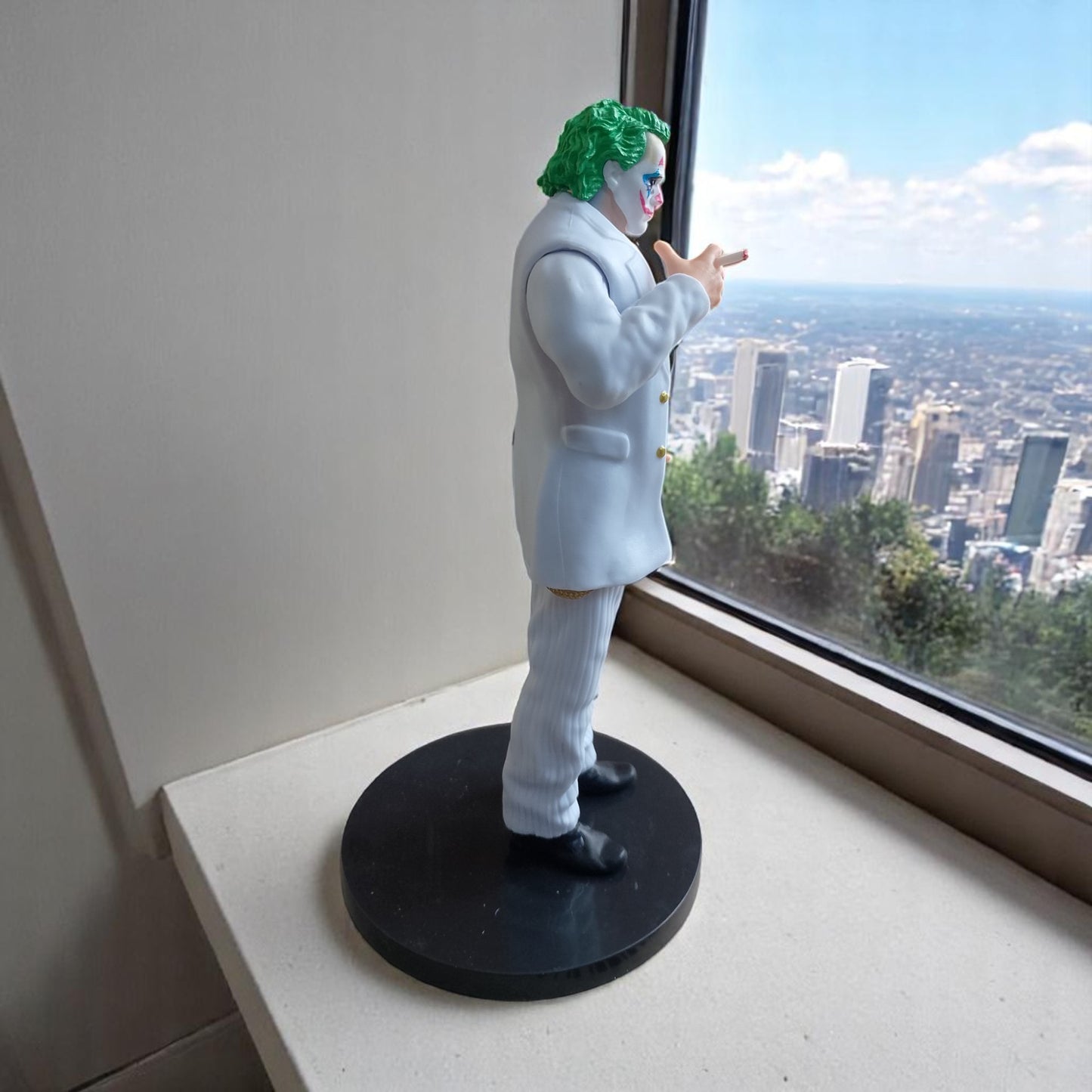 YOURKARTS.COM Comic Villain Car Charm Dashboard Toy – 5.5-Inch Unique Dashboard Decor PVC (Joker smoking B)