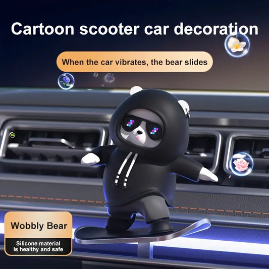 Car Mounted Sliding Cartoon Bear Toy