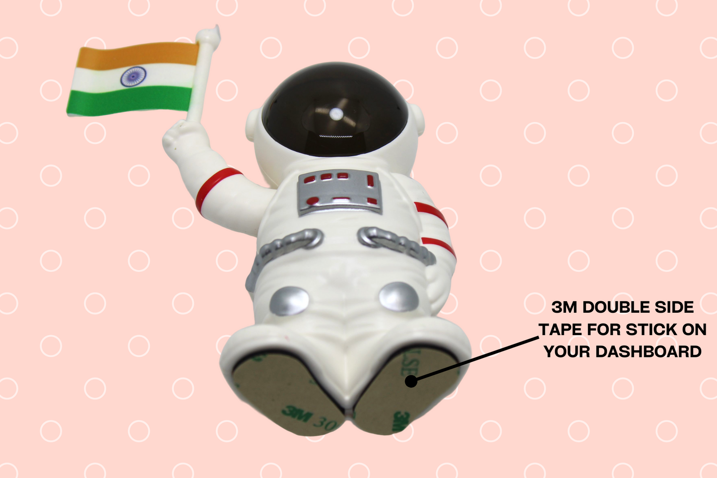 Solar astronaut with indian flag
