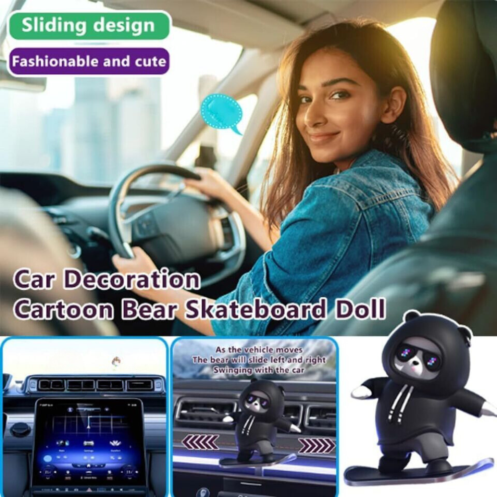 Car Mounted Sliding Cartoon Bear Toy