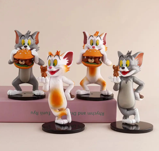 YOURKARTS.COM Car Ornaments with Tom & Jerry Design Figurines 6cm (2, Tom Eating Jerry Pack of-2)