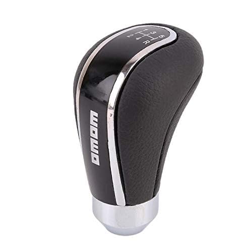 YOURKARTS.COM Carbon Fiber Leather Gear Shift Knob – Premium Black Chrome Finish, Universal Fit for Manual Cars | Smooth Grip with Stylish Look (B Model) | car Accessories 2025