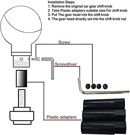 Yourkarts Introduce Cool Gun shape Gear Stick Shifting Knob Car Shifter Speed Head fit Most Automatic Manual Vehicle Truck and SUV