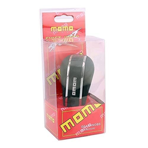 YOURKARTS.COM Carbon Fiber Leather Gear Shift Knob – Premium Black Chrome Finish, Universal Fit for Manual Cars | Smooth Grip with Stylish Look (B Model) | car Accessories 2025