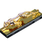 Realistic Luxury Golden Leopard, Jaguar Showpiece for Car & Home Decor (Gold Glass)