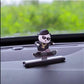 YOURKARTS.COM Car Skateboard Sliding Teddy Ornaments Cute Car Interior Deshboard Decorations for Car, Office, Home