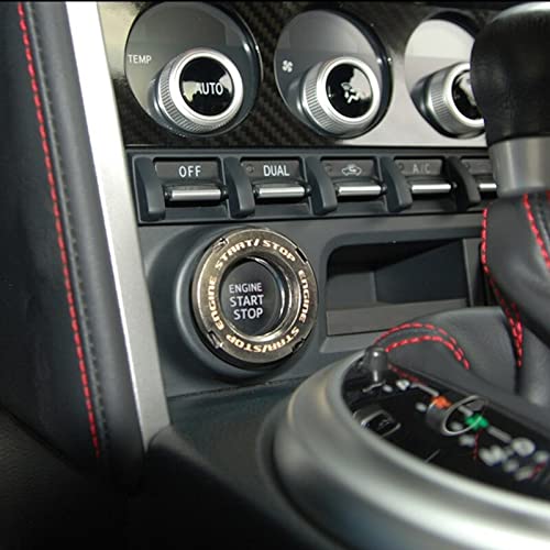 Rotary Push Start Button Cover,Car Accessories Engine Start Stop Button Cover, Motorcycle Ignition Key Switch Cover,Cool Car Stickers Interior