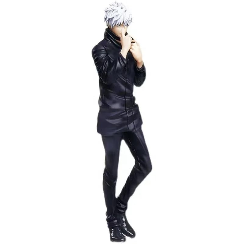 Anime Character Figurine, 19cm and 10cm, Black Jujitsu Outfit, PVC Model