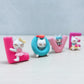 YOURKARTS.COM Cute Cat Figurine Letter Set, Love Decorative Display, Pink and Blue, for Car Dashboard, Kids Room & Decor