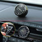 Stainless Steel Universal Car Dashboard Analog Clock, AC Vent Clip & 3M Tape Included
