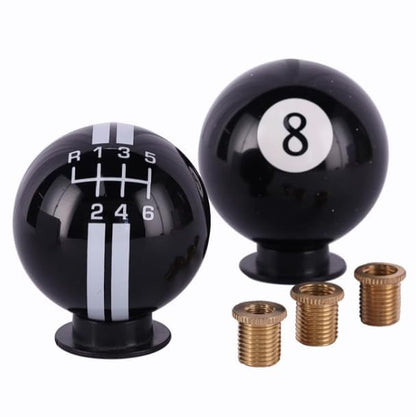 Yourkarts 6 Speed Manual Car Gear Shift Knob with Thread Adapters - Universal Fit