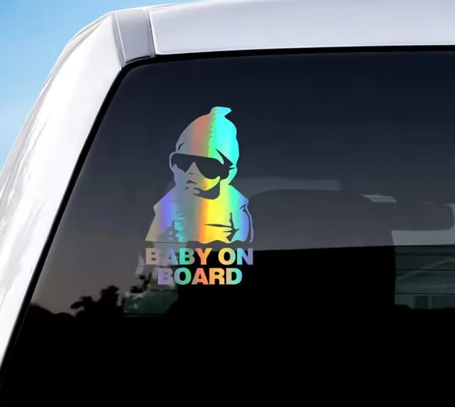 YOURKARTS Baby on Board Car Sticker - Safety and Alert Sign for Vehicles