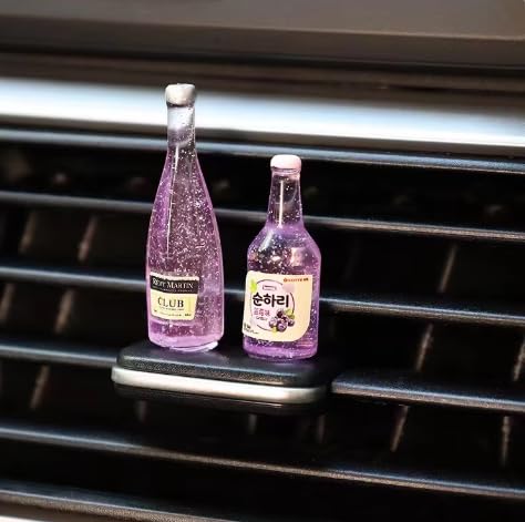 Yourkarts mini bottle showpiece set of 10 for car dashboard,Office Desk, Home Décor, Unique Decoration for Car Interiors