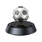 YOURKARTS.COM Solar Powered Football Trophy Display Stand with Gold Boot and Ball, Red and Black Base, Decorative Sports Memorabilia (M, Football)