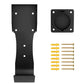 EV Charger Holder Wall Mount Kit – Charger Holster Dock & Heavy-Duty J-Hook Cable Organiser | EV Charger Cable Management Box for SAE J1772 Connector (EV Charger Tram Holder Hook)