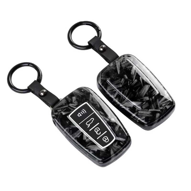 YOURKARTS.COM Car Key Cover ABS Carbon Case Anti-Break Key Shell Compatible for Toyota Fortuner | Hilux | Innova Crysta | Fortuner Legender | Innova HyCross | Land Cruiser Smart Key
