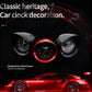Mini Analog Car Dashboard Clock with Carbon Fiber Design (Black)