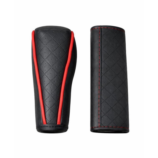 Car Gear Knob Cover & Handbrake Cover Set Universal Fit for Car, Car Interior Accessory