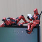 Yourkarts Dead Pool Action Figure PVC Model Movable Joint Set of 3 for Office Desk, Home Décor, Unique Decoration for Car Interiors