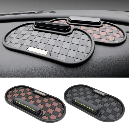 Yourkarts Anti-Slip Car Dashboard Mat for Phone, Universal Non-Slip Sticky Rubber Pad, Superior Anti-Slip Technology