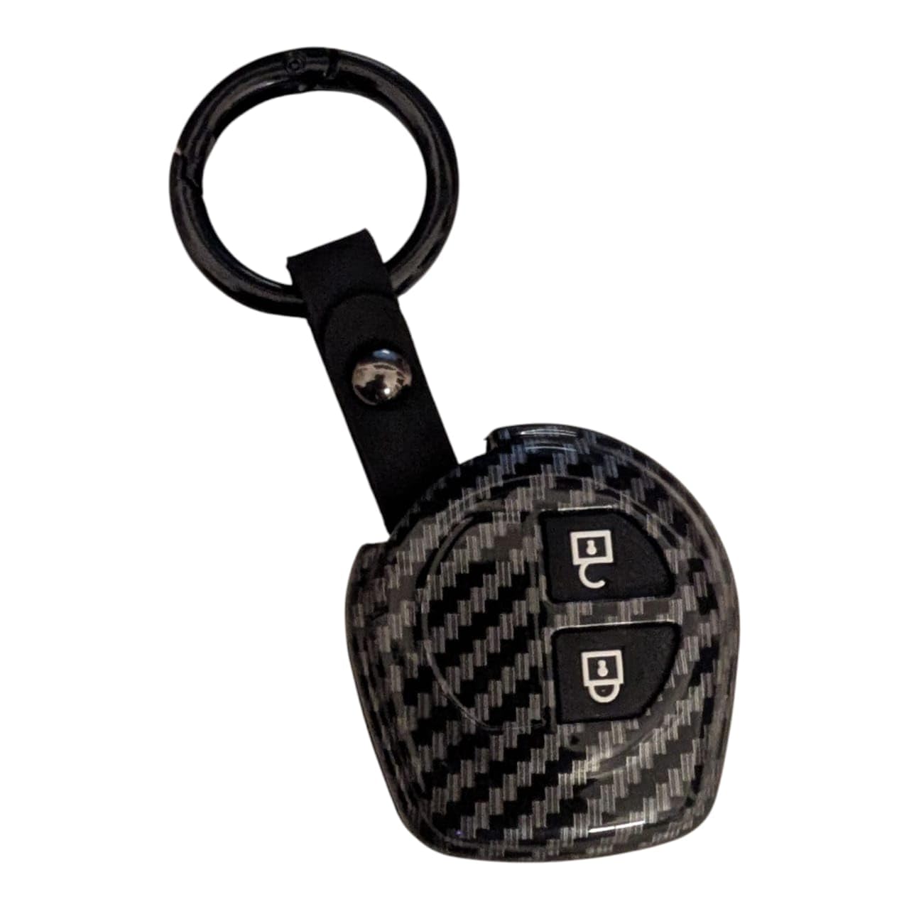 YOURKARTS.COM Car Key Cover ABS Carbon Case Anti-Break Key Shell S-Presso,Swift,SX4,DZire,Ignis,Alto,Vitara Brezza,Celerio,Ertiga,Ciaz,SCross,Baleno,Ritz 2 Button