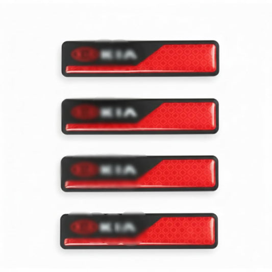 YOURKARTS.COM Car Door Edge Guards Protector Anti-Collision Strip Reflector Sport Design & Clear Options | Flexible Silicon & PVC Edge Guard (K i a)