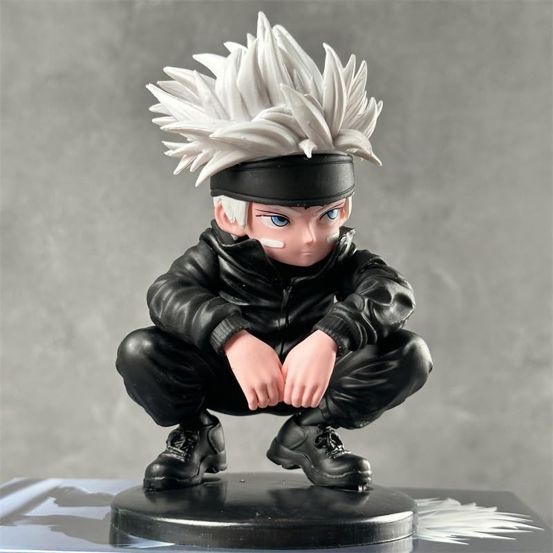 Anime Character Figurine, 10cm Black Jujitsu Outfit, PVC Model