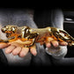 Realistic Luxury Golden Leopard | Jaguar Showpiece for Car & Home Decor Gold)