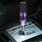 YOURKARTS Gear Shift Knob Crystal Sparkle Styling 15CM & 10CM Sporty Handle Universal Gear Head for Manual Automatic Cars | Sleek Transparent Design with Shimmer Effect (Purple, 10cm)