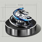 YOURKARTS Car Perfume Diffuser Rotating Solar Air Freshener Double-ring Aromatherapy Diffuser Scent Car Decoration Interior Accessories