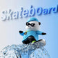 YOURKARTS.COM Car Skateboard Sliding Teddy Ornaments Cute Car Interior Deshboard Decorations for Car, Office, Home