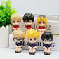 Volleyball Player Chibi Figurine Set of 2 Pieces, Sports Anime Collection, Miniature PVC Collectibles 6.5CM