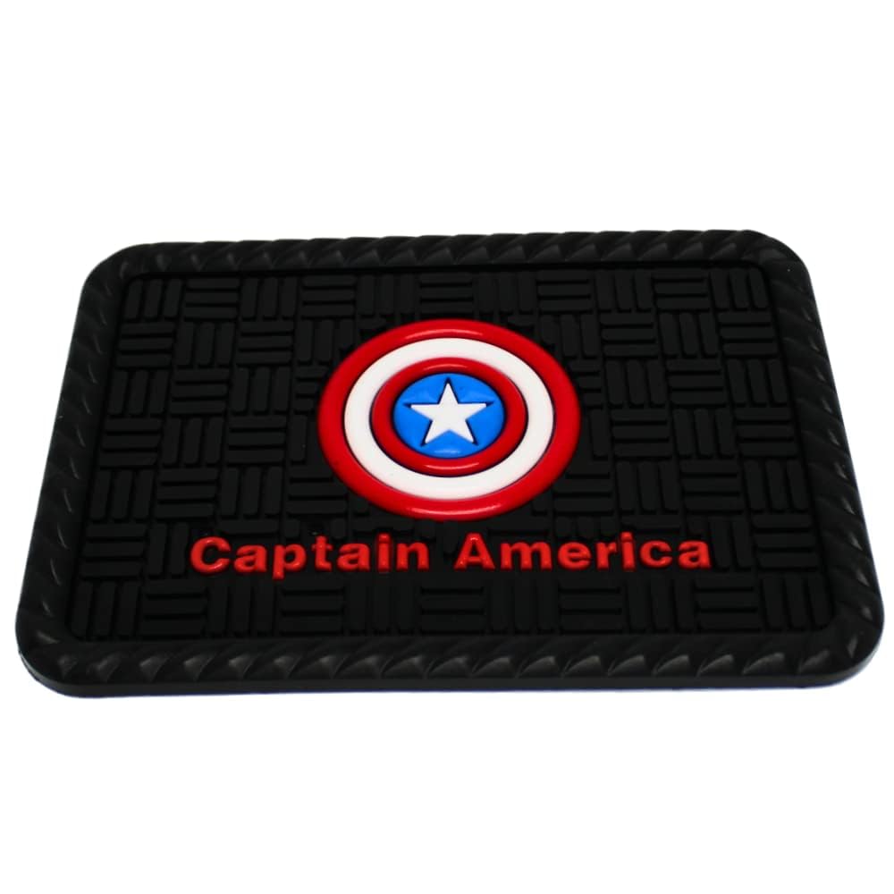 YOURKARTS.COM Secure Grip Non-Slip Car Dashboard Mat – Anti-Skid Pad for Phone, Sunglasses, Keys | Unique Spiritual Decor | car Accessories 2025 (Captain)