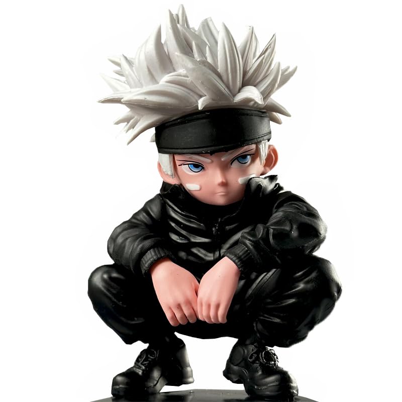 Anime Character Figurine, 10cm Black Jujitsu Outfit, PVC Model