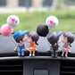 YOURKARTS.COM Cute Couple Universal Anti-Slip Car Dashboard Pad - Multi-Color Sticky Rubber Pad with Superior Grip Technology (Couple Kissing Blue)