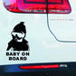 YOURKARTS Baby on Board Car Sticker - Safety and Alert Sign for Vehicles