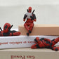 Yourkarts Dead Pool Action Figure PVC Model Movable Joint Set of 3 for Office Desk, Home Décor, Unique Decoration for Car Interiors